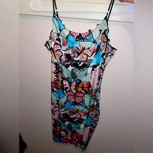 butterfly mini dress